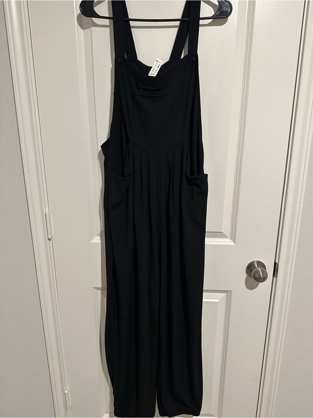 Halara Black Women's Wide-Leg Jumpsuit Overalls XL NWOT